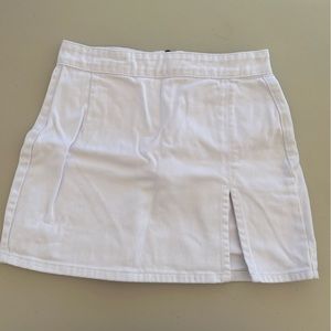Princess Polly White denim skirt